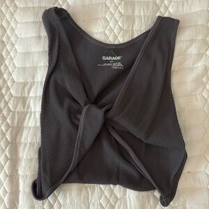Garage twist crop top